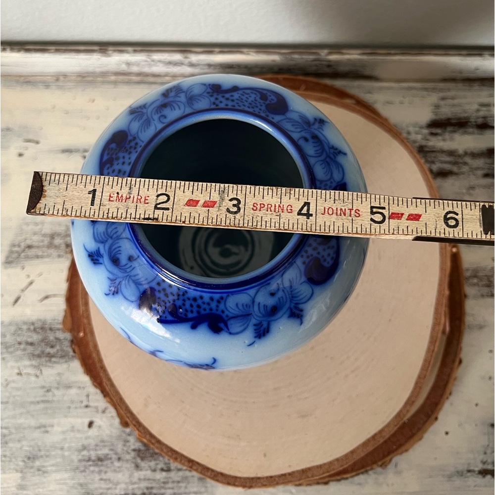 ✨SOLD✨ Vintage Cobalt Blue Ginger Jar Hand Painted Made in Portugal Blue Style - Picture 12 of 12
